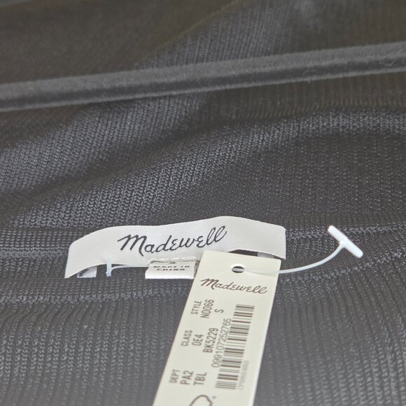 Madewell MacLaine Sweater Tank True Black Size Small - Picture 4 of 4